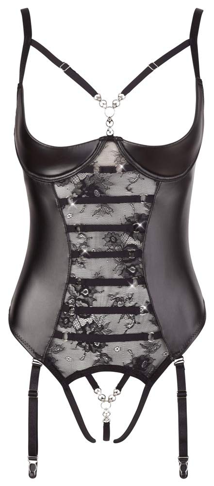 Abierta Fina Body Body Schwarz 80B/M