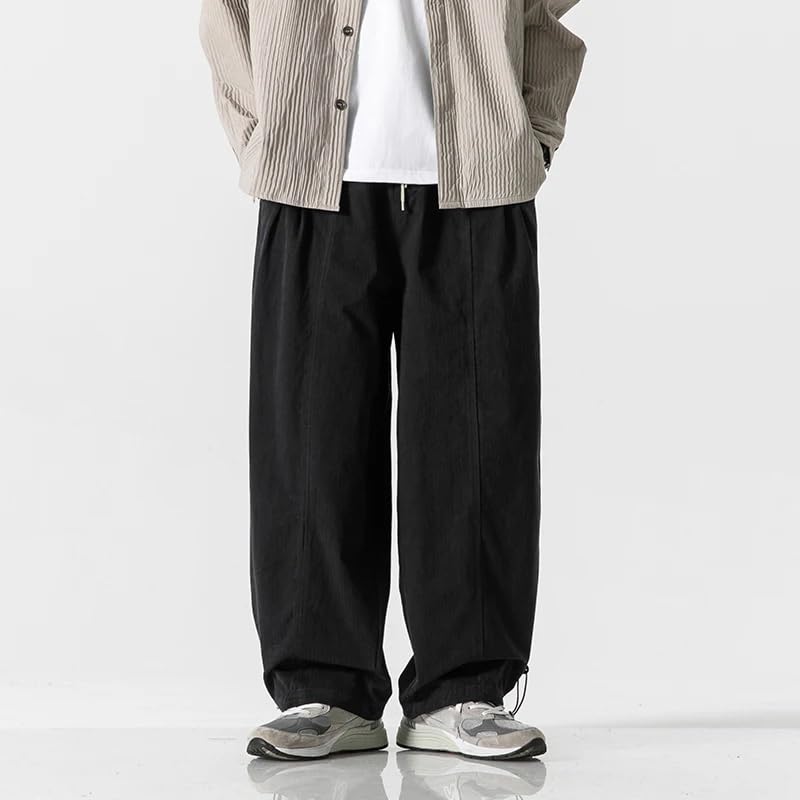LIXINGHEITANG Pants Men Japan Korean Streetwear Loose Casual Wide Leg Baggy Boyfriend Harem Trousers Sweatpants3