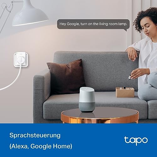 TP-Link Tapo Smart WLAN Steckdose Tapo P110 mit Energieverbrauchskontrolle, Smart Home Alexa Steckdose, funktioniert mit Alexa… – Ansicht 5