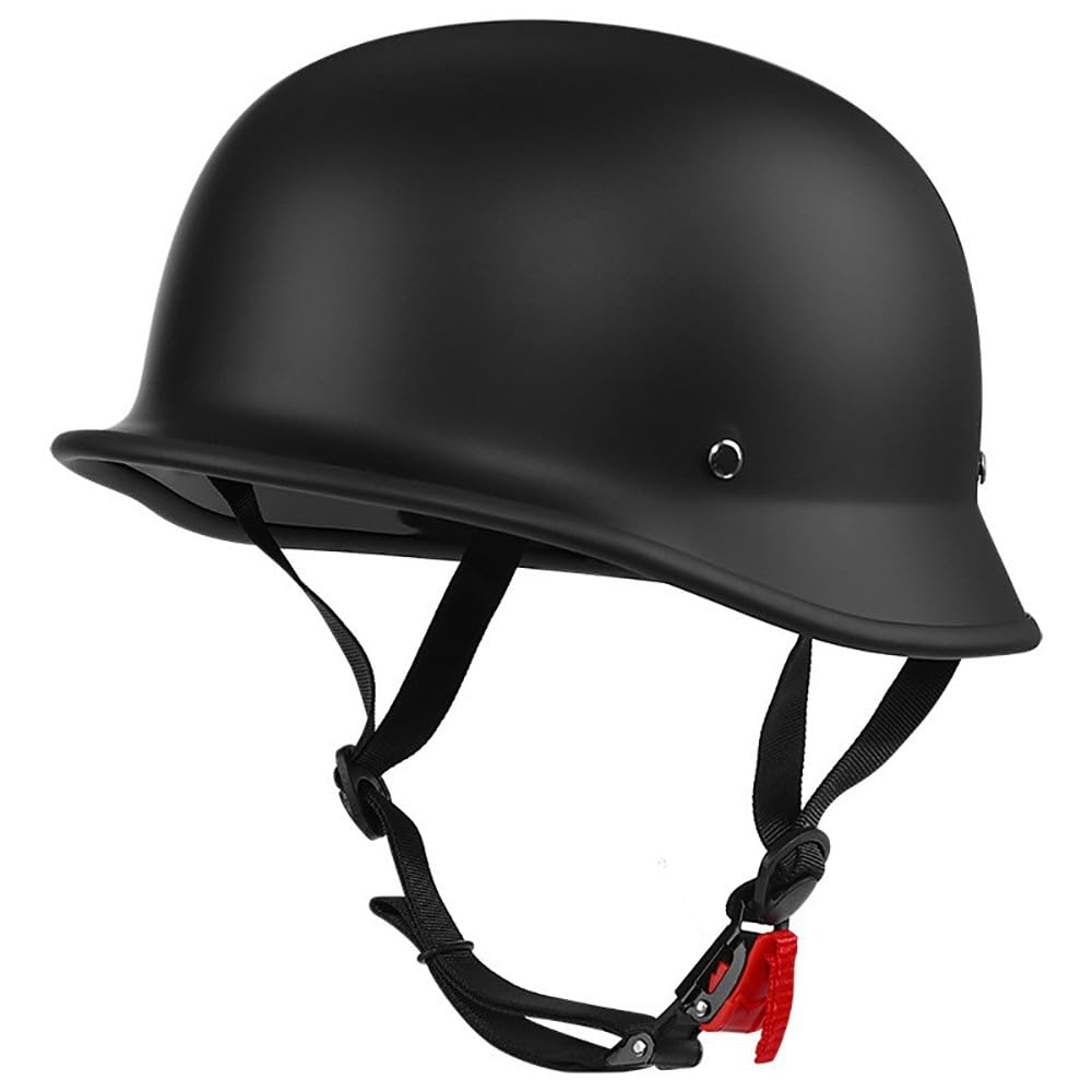 Retrò Casco a Scodella, Vintage Caschi Cromwell, Moto Half-Face Motocross Helmet Leggero Motorcycle Hemlets, per Scooter Motocicletta Urbano, ECE Certificato （55-62CM）