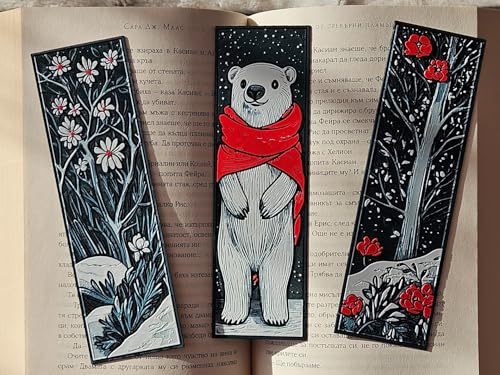 Image of 3D Anime Warrior Bookmark Set (Set of 3) - Demon Slayer Inspired | Stylish Matte Finish | Perfect Gift for Manga & Anime Fans (Winter Theme) | Made of Durable Bioplastic