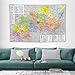 Burkina Faso Map Posters World Map Tapestry Wall Art Print Gift Picture Painting Tapestries Artwork Bedroom Home Decor 60