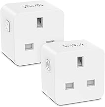 Mycket Smart Plug Wi-Fi Mini Outlet Smart Socket 13A Smart Home, Work with Alexa (Echo and Echo Dot), Google Home, Wireless APP Remote Control, No Hub Required, 2 Pack (Only 2.4 GHz)