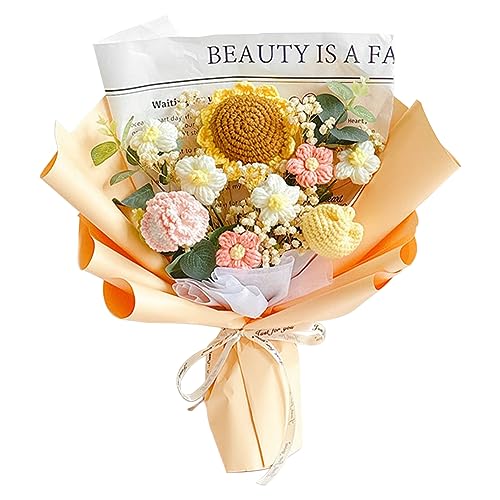 Reviews y listado de Animalitos ganchillo los mejores 10. 24 BSRTOP - Ramo de flores de ganchillo completado: flores artificiales hechas a mano para festivales, bodas, aniversarios, Acción de Gracias (beige)
