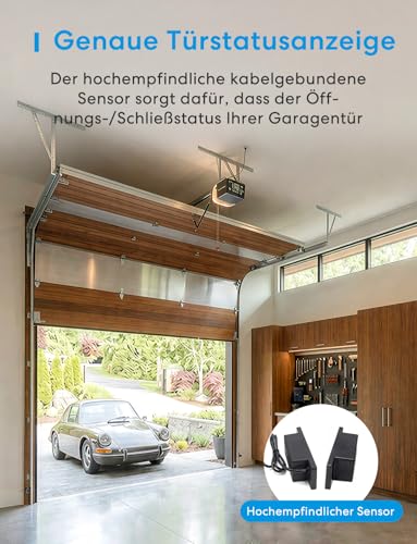 Meross Smart Garagentoröffner Fernbedienung, kompatibel mit Alexa, Google and SmartThings,...