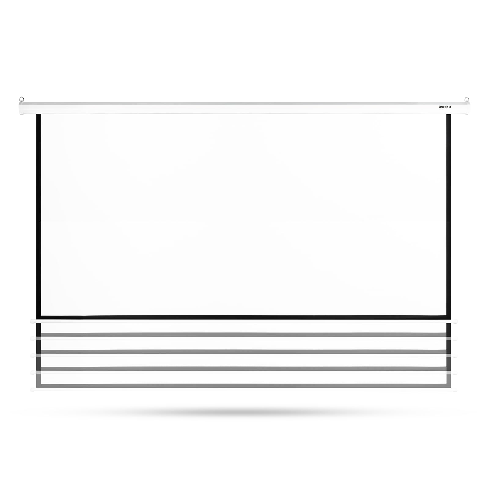 Overmax Automatisch aufrollbare Projektionsleinwand Automatic Screen 95", 16:9, elektrisch mit Fernbedienung, für Heimkino und Präsentationen, Wand- oder Deckenmontage