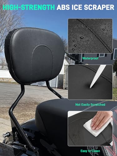 Passenger Backrest Sissy Bar,Detachable Sissy Bar Backrest Compatible with Harley Davidson Street Glide Road King Electra Glide Road Glide 2009-2026