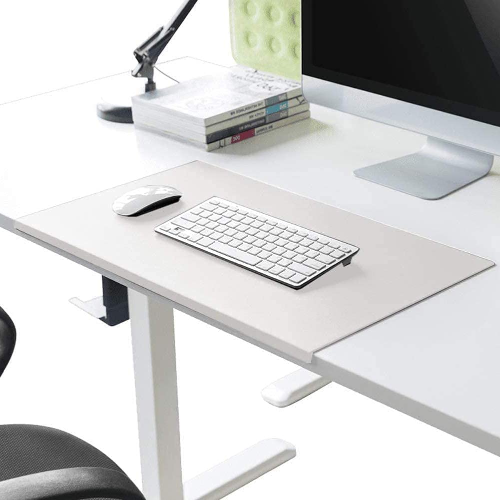 Sous-main de bureau extra large en cuir PU avec rebord,Tapis de bureau étanche avec protection des bords,Antidérapant et pour ordinateur