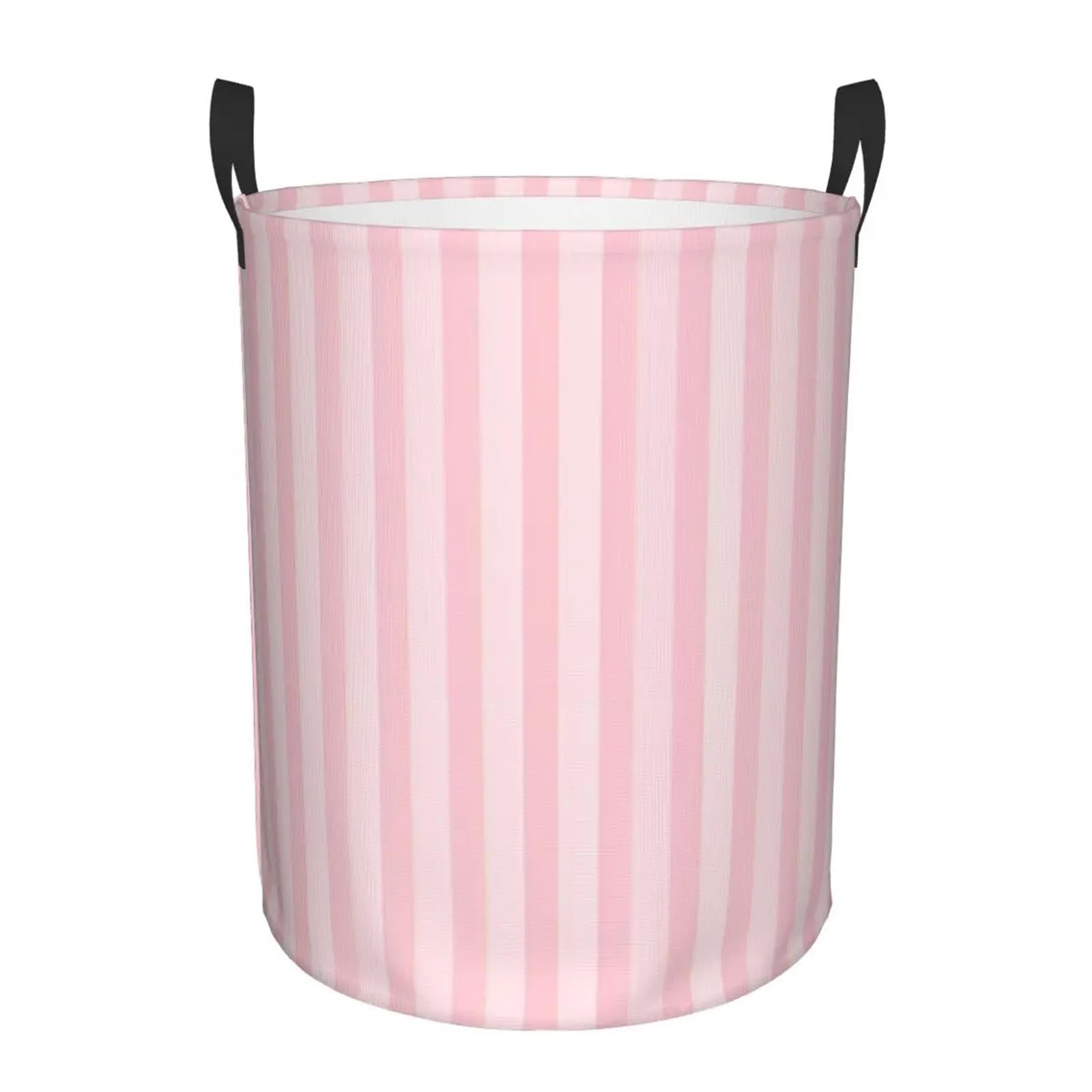 Fabric laundry hamper Household Fabric Dirty Cloth Basket Storage Bucket Stripe Home Folding Laundry for Family(Color3,L)
