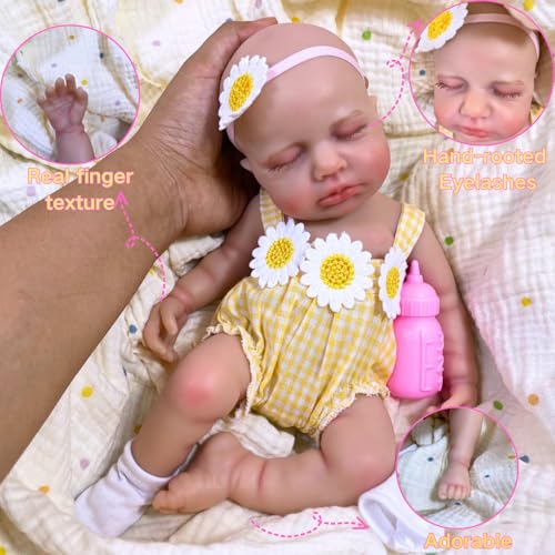 Muñeca Reborn Bebé Niña Silicona 12 Pulgadas Realista miniatura 5
