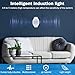Beuiouer PIR Infrared Motion Sensor Detector DC5-24V Auto on Off Switch Home LED Light Body PIR Motion Sensor Lamp(White)