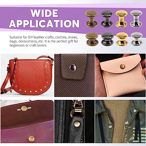 Swpeet S3140 360 Sets 4 Colors 6Mm 8Mm 12Mm Leather Rivets Double Cap Rivets thumb #6