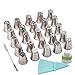 28 sztuk Ciasto Dekorowanie Wskazówki Rosyjskie Porady ruroodporne Zestaw 1 Sztuk Silikonowy Torba Złącza Dysze Adapter Cupcake Deser (Color : A)