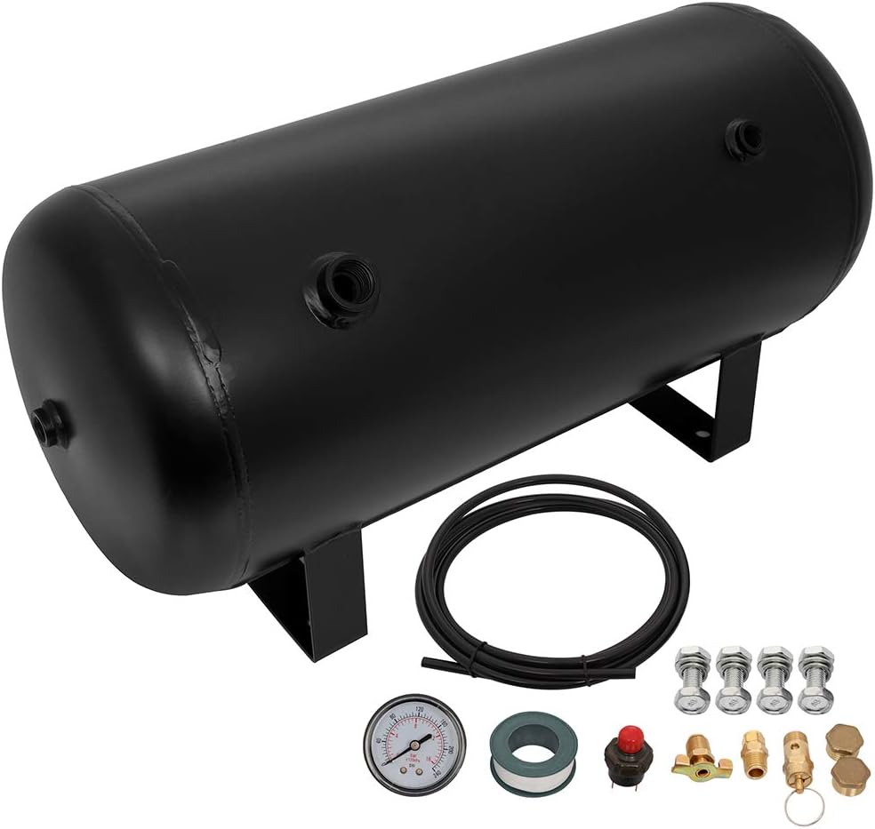 AINTIER 5 Gallon Horn Air Tank Air Compressor Tank Car Horn Tank Air Horn Tank Train Horn Tank
