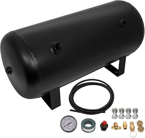 Miniatura 3 de Tanque de compresor de aire de 8 puertos de 5 galones (18 litros), repuesto de 151 PSI para suspensión de aire de coche, bocina de tren