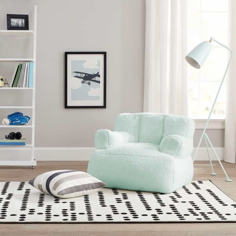 Comfortable Lazy Couch Recliner Gray Bean Bag Adult image 3