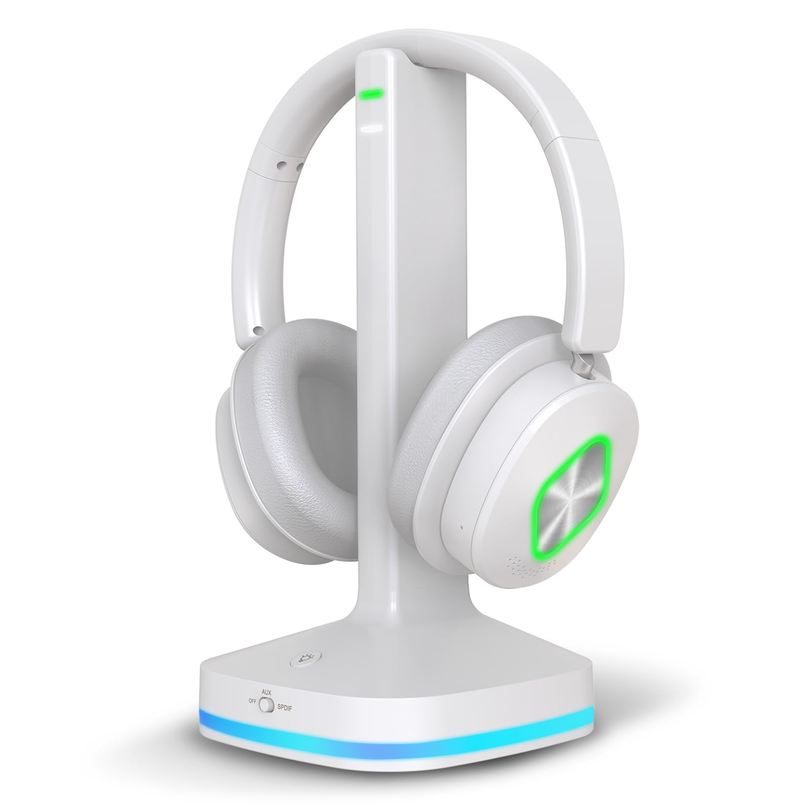 Earbay Funkkopfhörer für Fernseher, TV kopfhörer kabellos für Senioren mit Sender-Ladestation,Bluetooth 5.4 Over-Ear Kopfhörer mit 3 Audiomodi & ohne Audio-Verzögerung, Geschenk für Senioren/Eltern