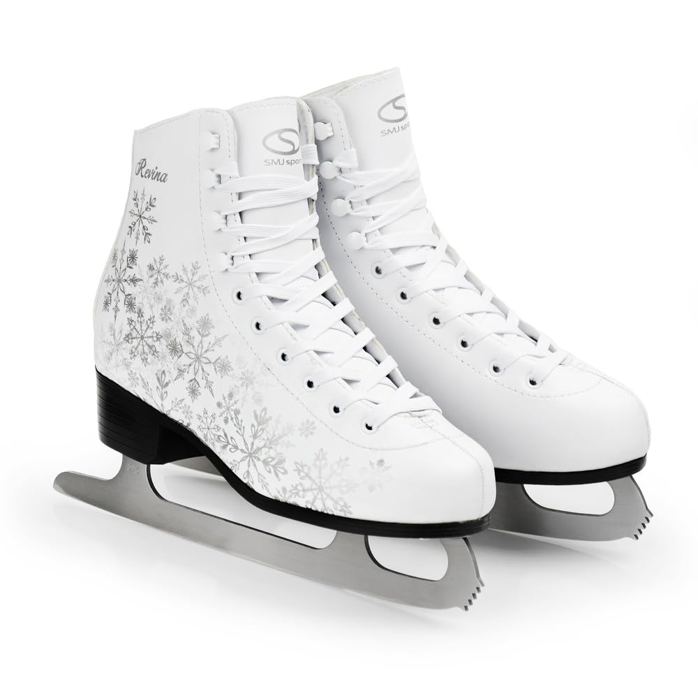 MADIVO SMJ Revina Damen Schlittschuhe Eiskunstlauf Eislaufschuhe Klassische Eislauf Weiß | Größen: 36, 37, 38, 39, 40, 41, 42