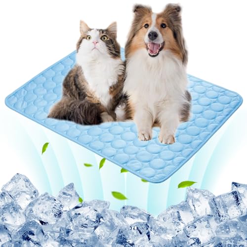 Cooling Mat for Dogs, 70x55 Cm Cooling Pad, Large Pet Cooling Mat for Hot Weather, Portable Cool Mat for Home and Travel Use