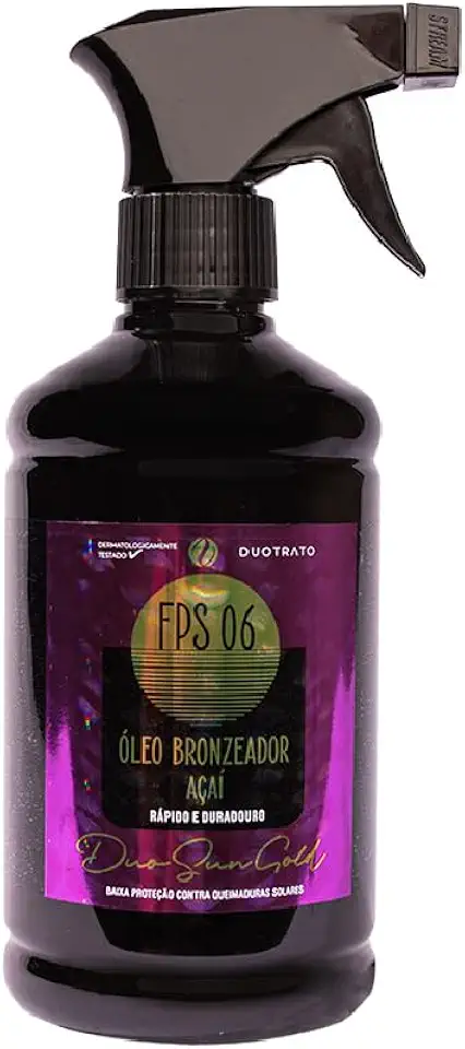 Óleo bronzeador acelerador de bronzeamento natural Açai Duotrato 500mL
