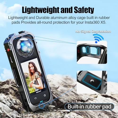 Estuche protector para cámara Insta360 X5 de aluminio miniatura 4