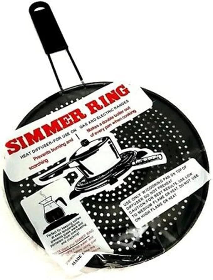 Image of Hot Roaster Black Heat Diffuser Reducer Flame Guard With Simmer Plate Roti Jali Papad Barbeque Kitchen Tool