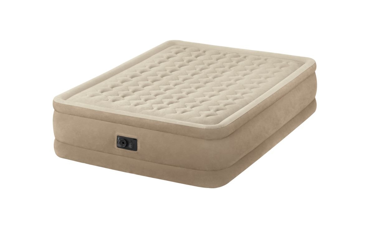Intex lit gonflable plush fiber tech 2 places elec