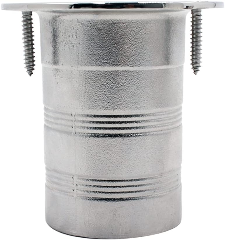 YANYUCB Boat Deck Floor Drain Fittings,Marine Grade 316 Stainless Steel Deck Drain Fittings,Thru Hull Deck Drain Scupper Pipe with Screws,for Boat,Yachts Drainage Systems