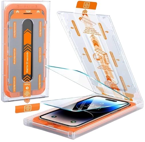 Alphn für iPhone 17 Pro Max Panzerglas, Autoeinbau Schutzglas, Schutzfolie iPhone, 9H Härte - Displayschutzfolie - Stoßfest, Glasschutz, Kratzfest, Anti-Fingerabdruck, Anti-Öl, Blasenfrei, 2 Stück