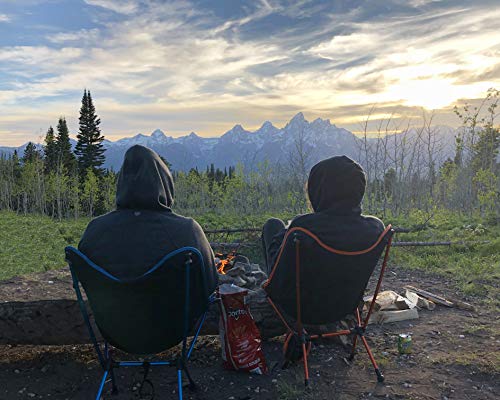 MARCHWAY Ultralight Folding Camping Chair with Anti-Sinking Wide Feet, Portable Compact for Outdoor Camp, Beach, Travel, Picnic, Hiking, Lightweight Backpacking (Orange) - Thumbnail 7