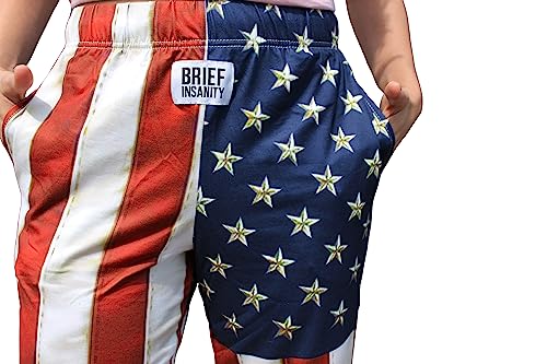 BRIEF INSANITY American Flag Pajama Pants for Men and Women | Patriotic Pajama Bottoms - Loungewear Pants3