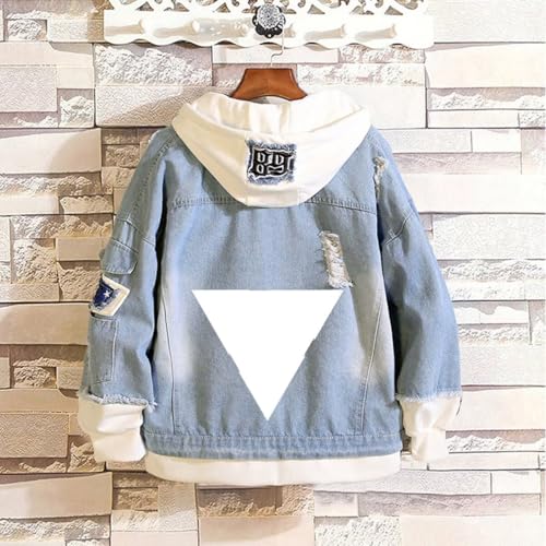 Image of KPOP Skz Hoodie Denim Jacket Jean Coat Hoodies for Women Men