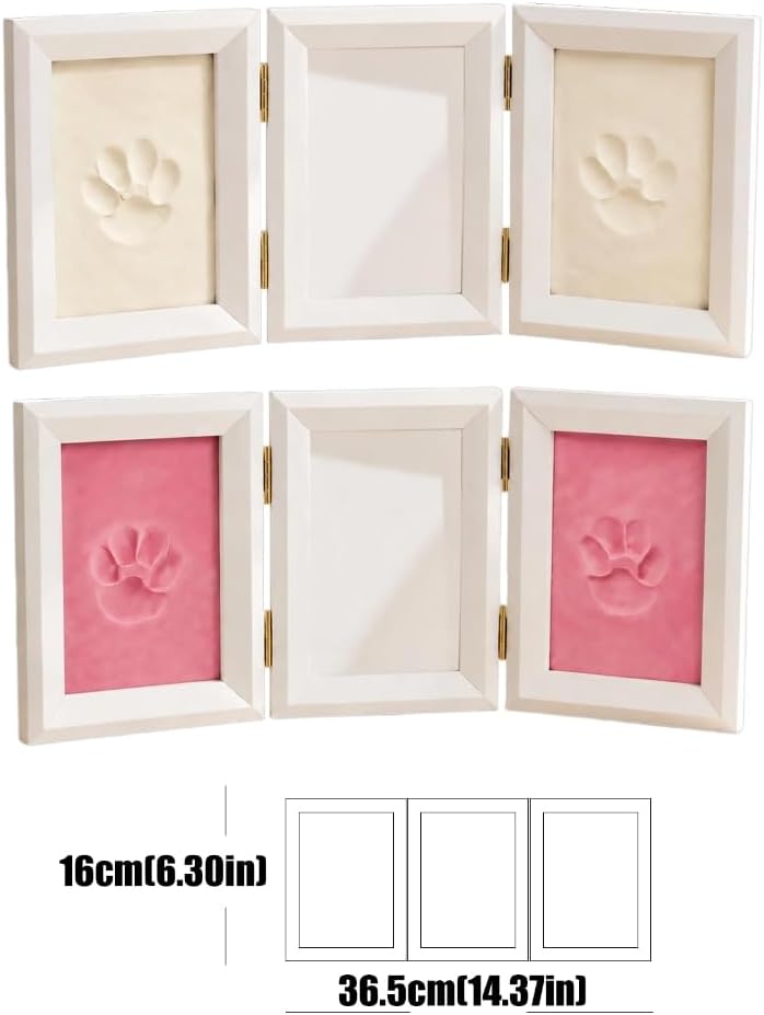 Pet Photo Holder with Side Print for Shelf or Desk Use