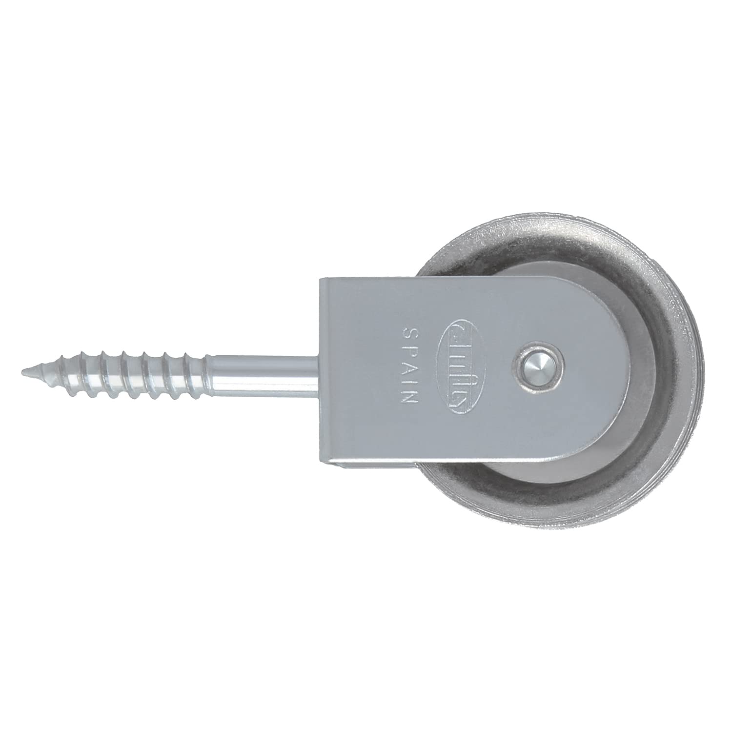 Amig - Clothesline Pulley - Steel Pulley with Metal Sheave - Strong and Easy to Install - 39 mm - Steel - Silver