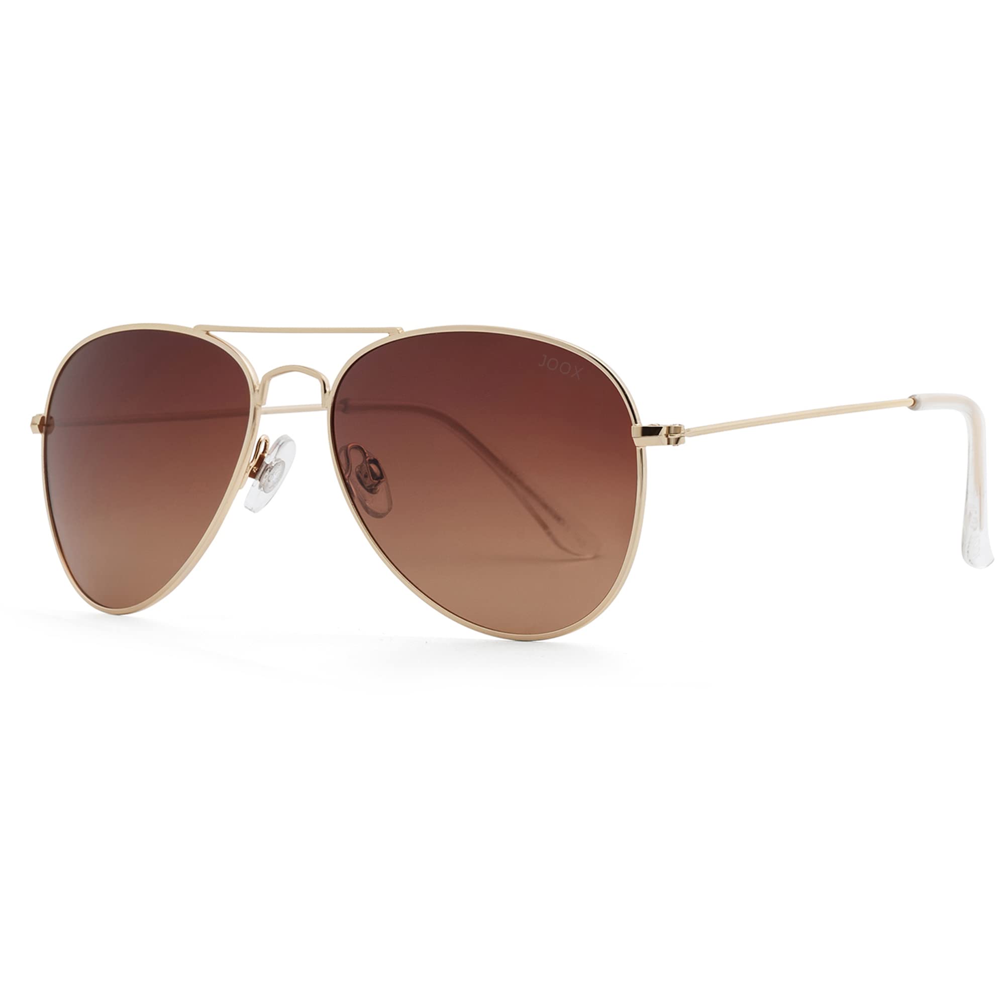 JOOX Gafas de sol redondas retro polarizadas para hombres y mujeres, gafas de piloto con protección UV400 y montura metálica para unisex