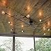 Produktbild Industrielle Edison 8 Lichter Semi Flush Deckenleuchte Vintage Schmiedeeisen große schwarze Kronleuchter Deckenleuchte
