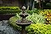 Warm Garden 3 Tiered Outdoor/Indoor Water Fountains –42.2 in. Tall, Like Stone Bird Bath for Outside, Elegant Waterfall Feature for Garden, Yard, Patio, Home Decor (Bronze Color)