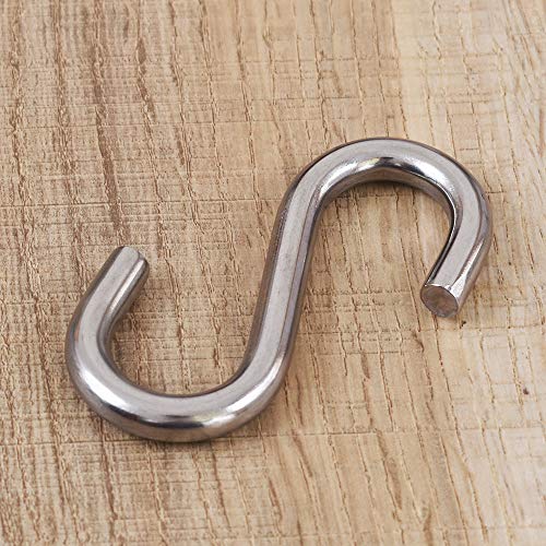 Cozihom Hochleistungs-S-Haken aus Edelstahl 304, 3,3 Zoll, Allzweckhaken in Industriequalität, 2er-Pack