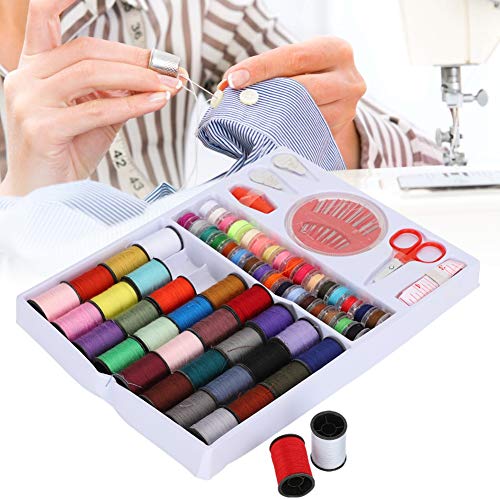 Set de 64 hilos de costura con accesorios para máquina y mano miniatura 5