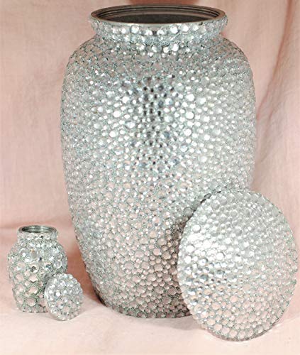 Diamond Sprinkled : Human Ashes Cremation Miniature Urn | Crystal Studded Keepsake Urn thumb #7