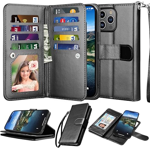 NJJEX Wallet Case for iPhone 15 Pro Max 6.7