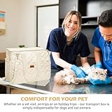 Hundetragetasche bis 5kg – Hundetasche für kleine Hunde Katze, Tragetasche Hund, faltbar, atmungsaktiv, mit Sicherheitsgurt, Taschen, Transporttasche, ideal für Outdoor, Reisen, Auto (41x30x18cm)