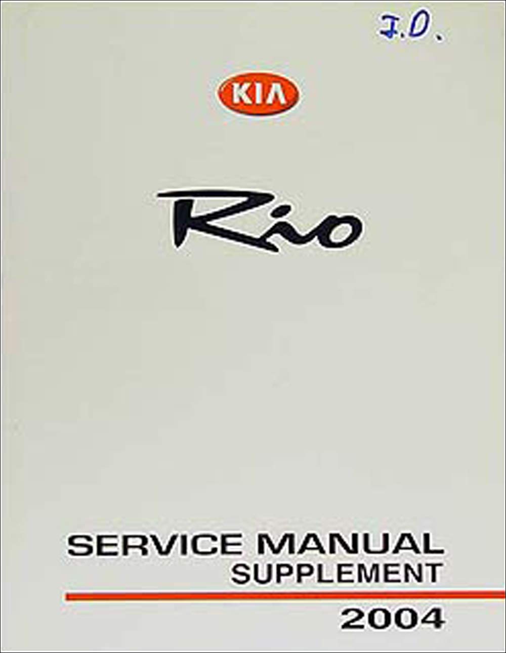 2004 Kia Rio Repair Shop Manual Original Supplement Kia Books