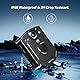 CAMMHD W1 HD 3840 * 2160P Body Cam, 10–12 Stunden Videoaufzeichnung, IP68 wasserdicht, H.265-Videocode, Nachtsicht-Bodycam, tragbare Körperkamera mit 2 um 360° drehbaren Clips (mit 64GB TF-Karte)