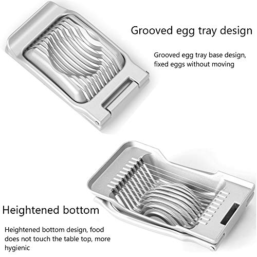 image for XSON Multipurpose Stainless Steel Wire Egg Slicer,Egg Slicer For Hard 