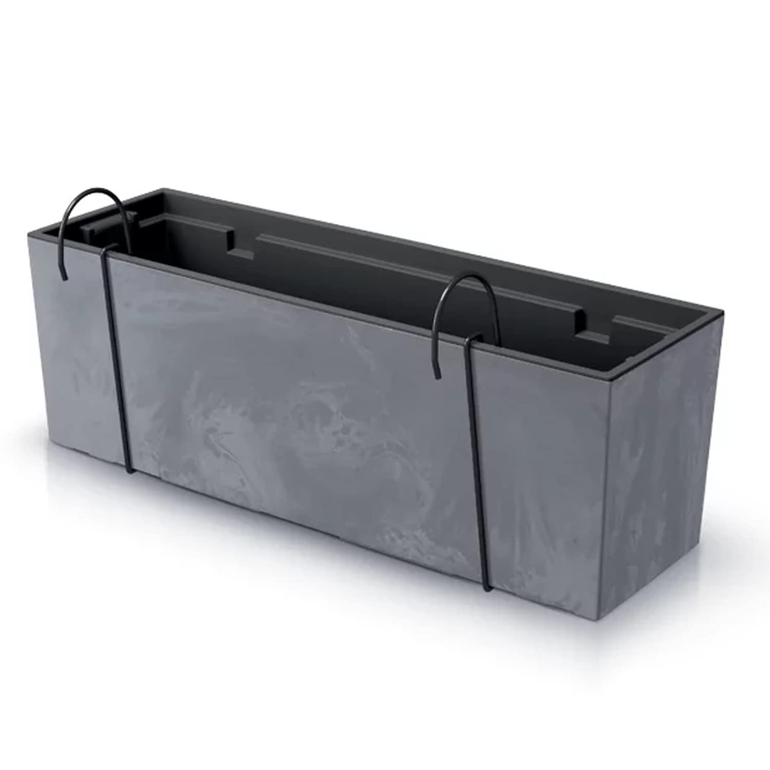 Prosperplast Urbi Fall Concrete Effect W, Dimensions (MM) 580 x 180 x 195, Marengo Colour