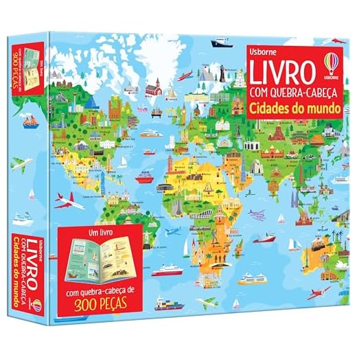 Cidades do mundo: Livro com quebra-cabeça