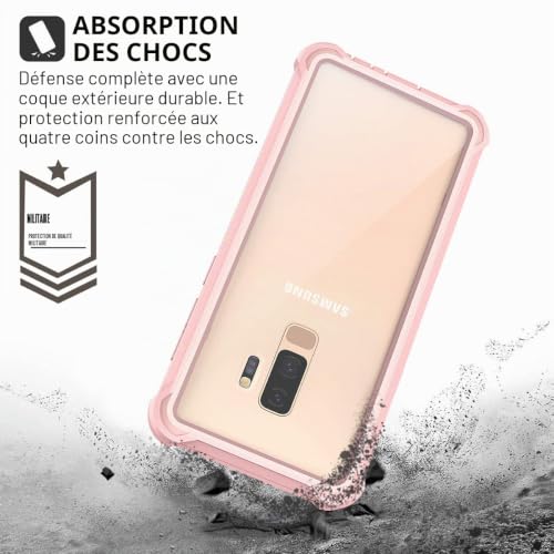 Coque Samsung S9 Plus étui de protection intégrale transparent Dexnor