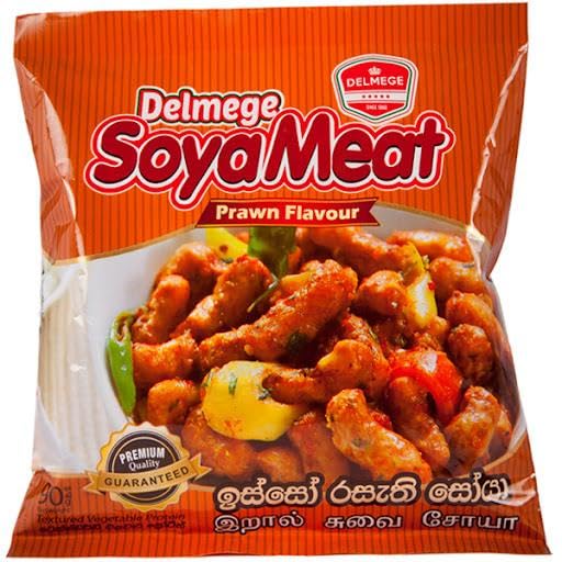 Delmege SOYA Meat | Authentic Sri Lankan Taste | (Prawn Flavour, Pack of 5)