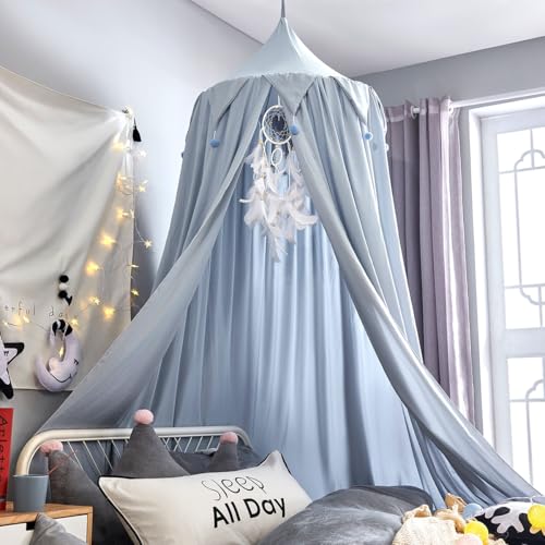 Surwin Baldachin Betthimmel Blau Madchen Jungen Babybett, Himmelbett...